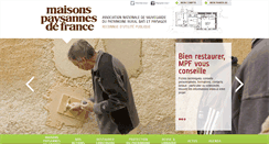 Desktop Screenshot of maisons-paysannes.org